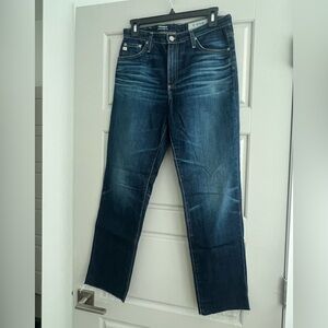 AG Adriano Goldschmied High-Rise Straight Crop Jeans